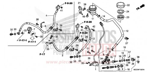 HAUPTBREMSZYLINDER, H. (CB1100CA/CAD/NA/NAD) CB1100NAH de 2017
